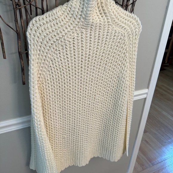 Cream Turtleneck Poncho, Anthropologie - Picture 2 of 7